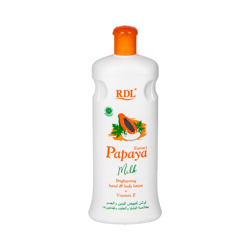 RDL Papaya Lotion with Milk and Vitamin E ٦٠٠ ml | لوشن البابايا من RDL مع الحليب وفيتامين E ٦٠٠ مل
