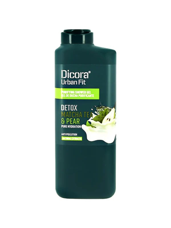 DICORA URBAN FIT DETOX MATCHA TEA & PEAR SHOWER GEL – ٤٠٠ML | ديكورا شاور جل بالشاي الاخضر و الكمثرى – ٤٠٠ مل