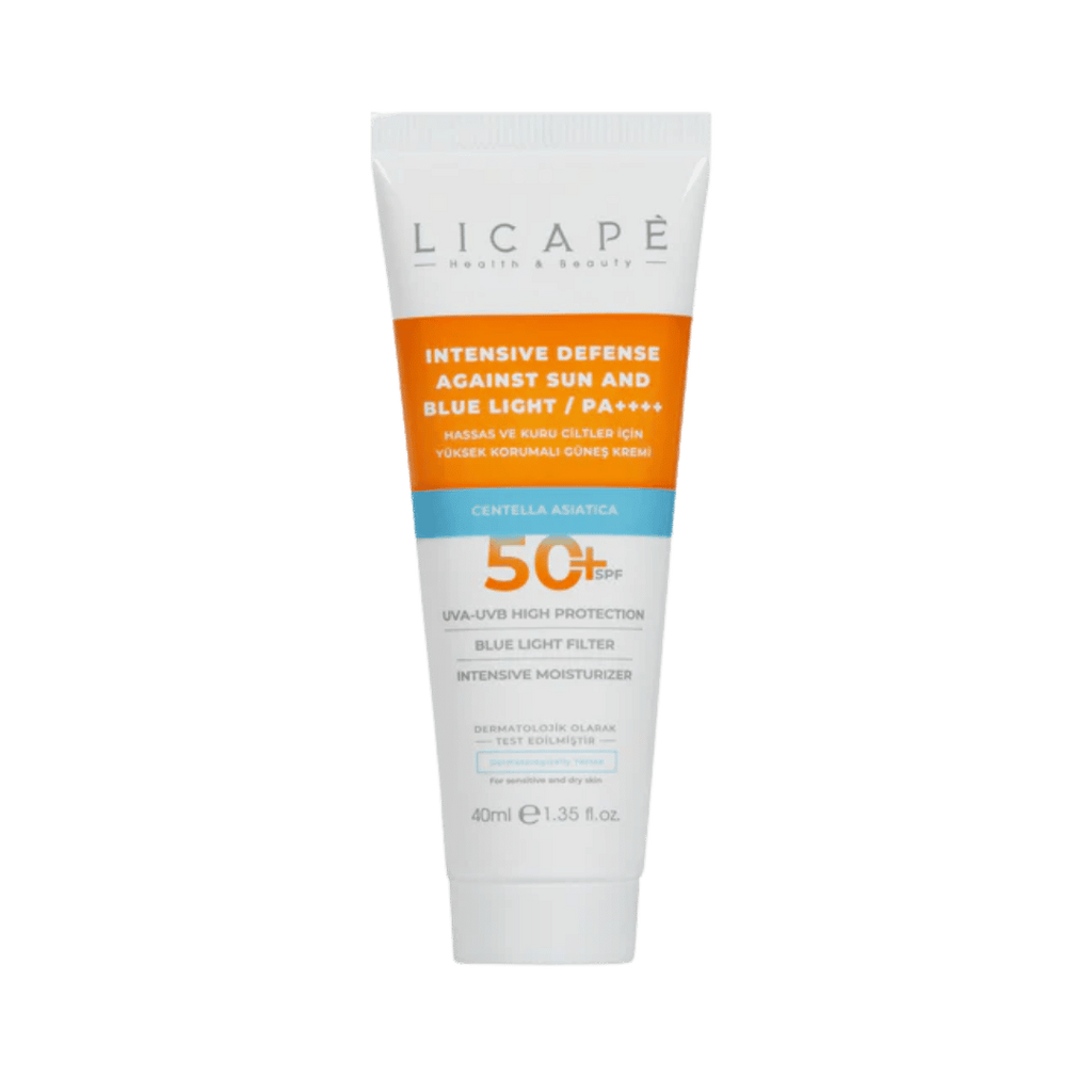 Licape Intensive Defense Against Sun And Blue Light 50+ Spf - 40ml | ليكابي كريم حماية مكثفة من الشمس والضوء الأزرق SPF 50+ – 40 مل