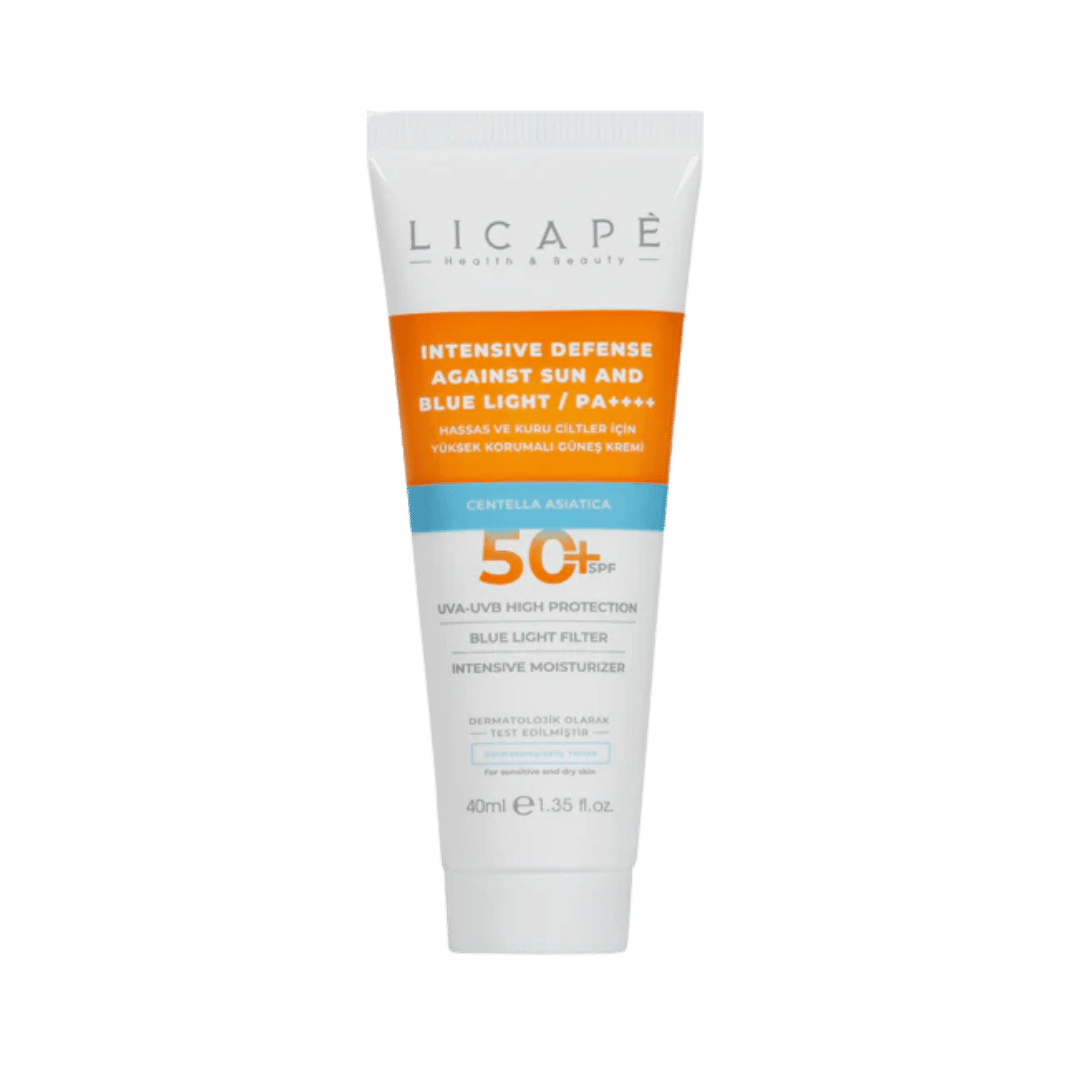 Licape Intensive Defense Against Sun And Blue Light 50+ Spf - 40ml | ليكابي كريم حماية مكثفة من الشمس والضوء الأزرق SPF 50+ – 40 مل