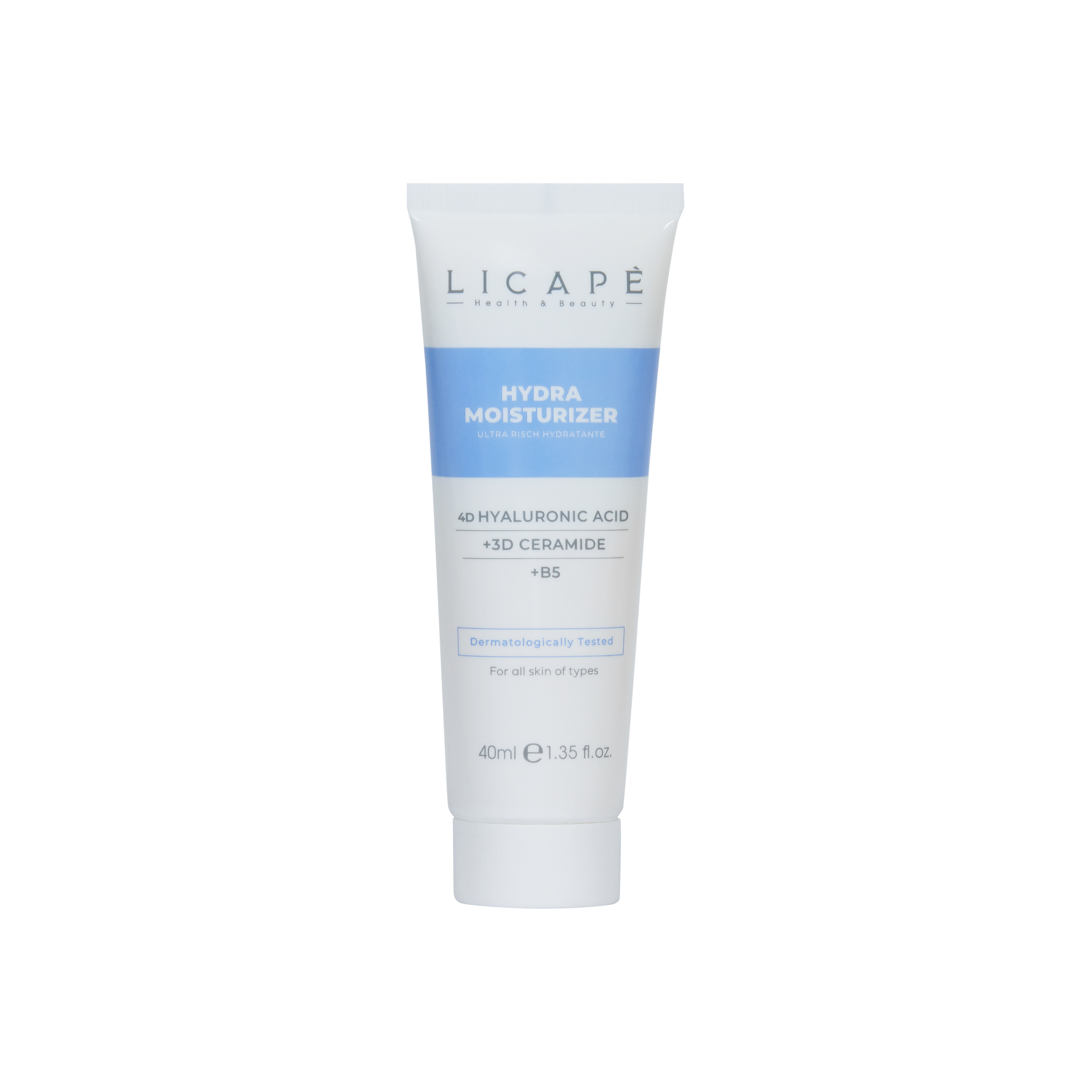 كريم ليكاب هيدرا المرطب (Licape Hydra Moisturizer) الذي يحتوي على حمض الهيالورونيك 4D والسيراميد