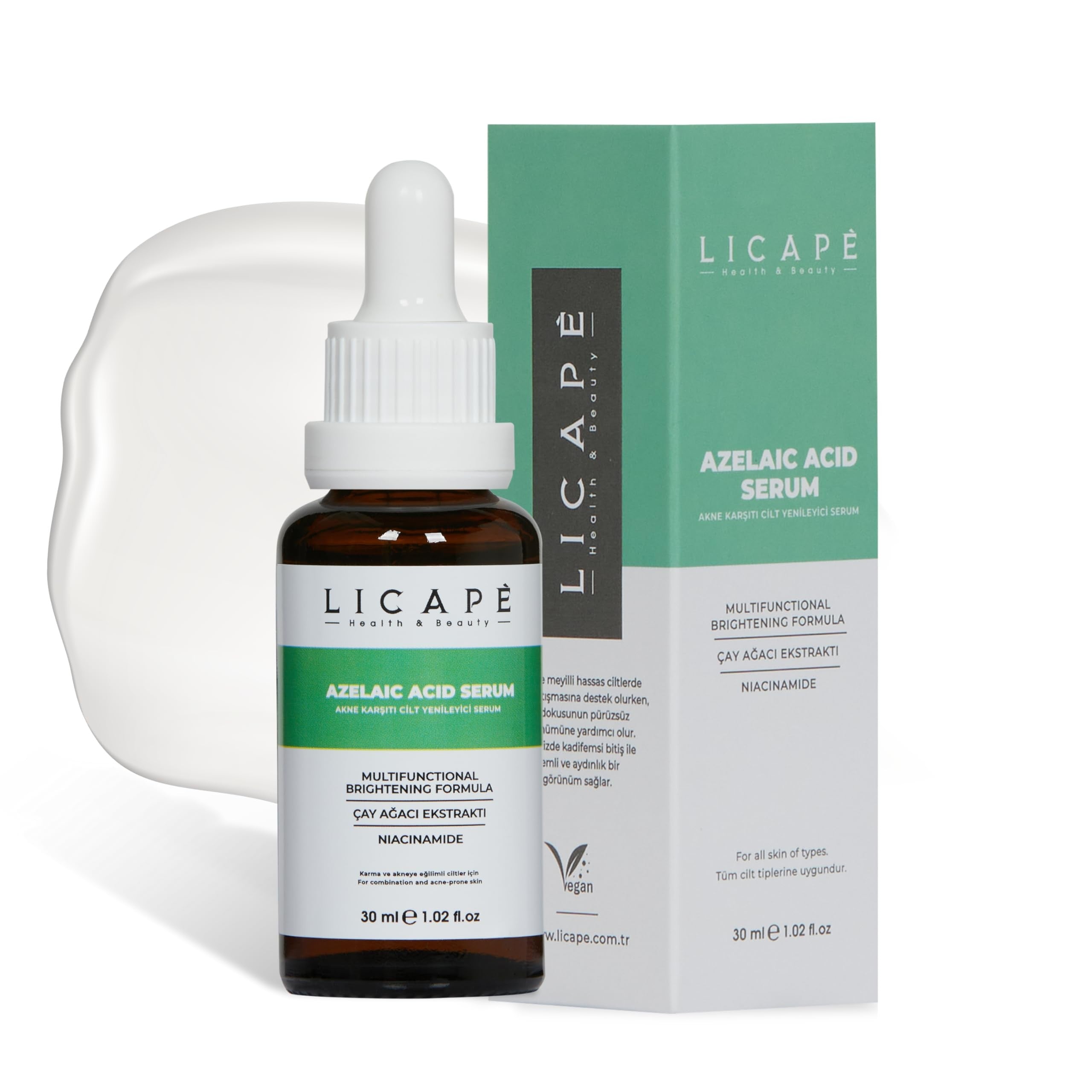 هو سيروم حمض الأزيليك (Azelaic Acid Serum) من علامة ليكيب (Licape)،