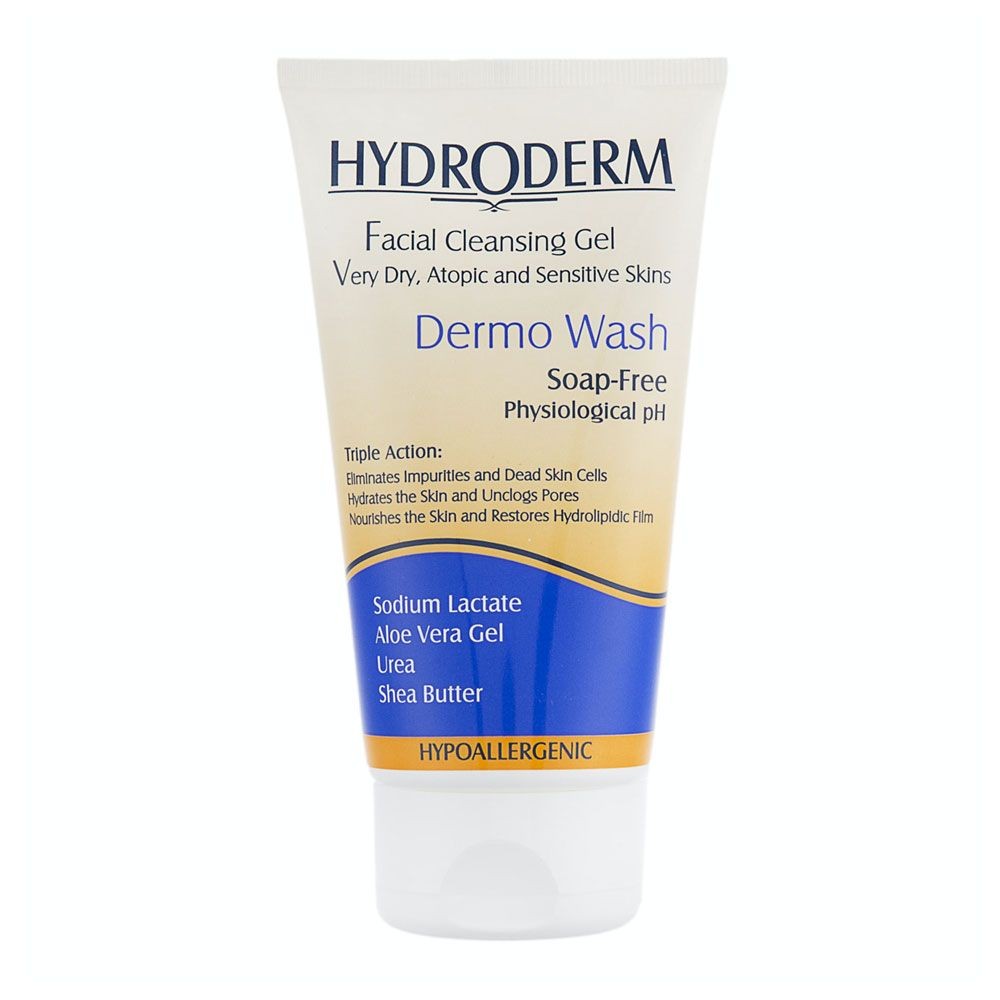 HYDRODERM Face wash gel dry skin - 150ml | هيدروديرم غسول جل للبشرة الجافة - 150 مل
