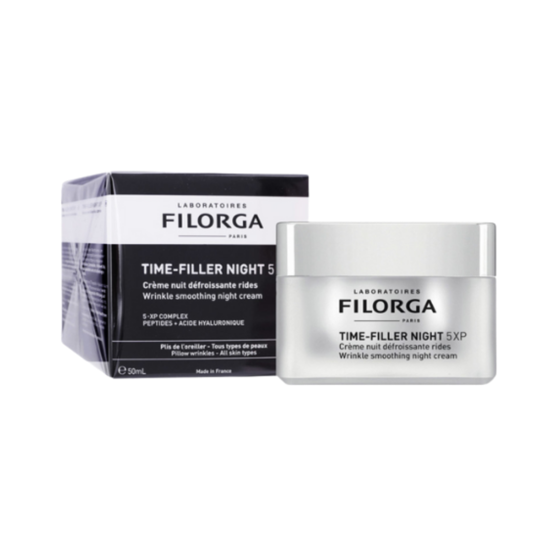FILORGA TIME-FILLER NIGHT 5XP - Wrinkle-smoothing night cream - 50ml | فيلورجا كريم ليلي مضاد للتجاعيد- 50مل