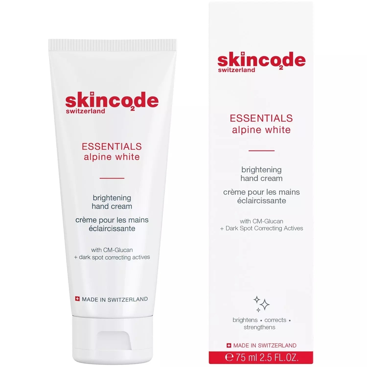 Skincode Essentials Alpine White Brightening Hand Cream - 75ml | سكين كود كريم مرطب و مفتح لليدين - 75 مل