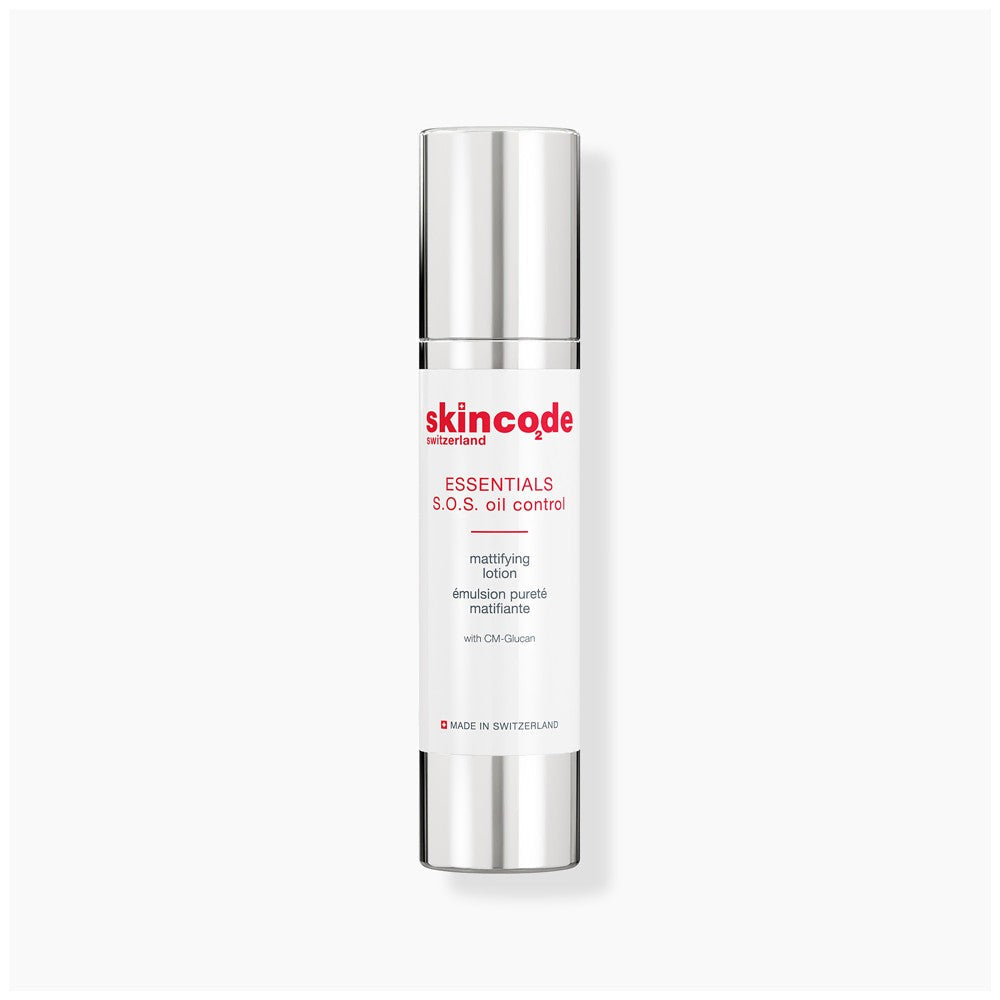 هو Skincode Essentials S.O.S. Oil Control Mattifying Lotion، وهو مرطب يومي خفيف الوزن مصمم خصيصاً للبشرة الدهنية والمختلطة والمعرضة للحبوب.