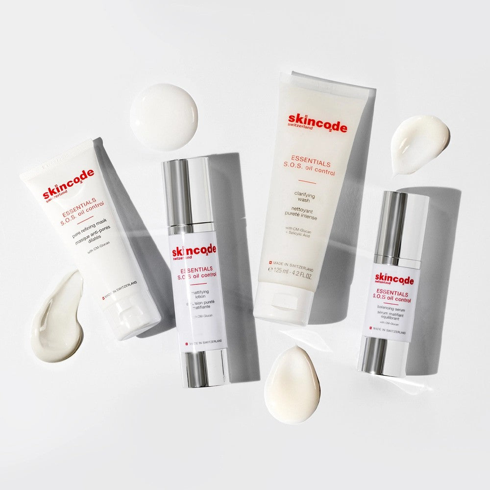هو Skincode Essentials S.O.S. Oil Control Mattifying Lotion، وهو مرطب يومي خفيف الوزن مصمم خصيصاً للبشرة الدهنية والمختلطة والمعرضة للحبوب.
