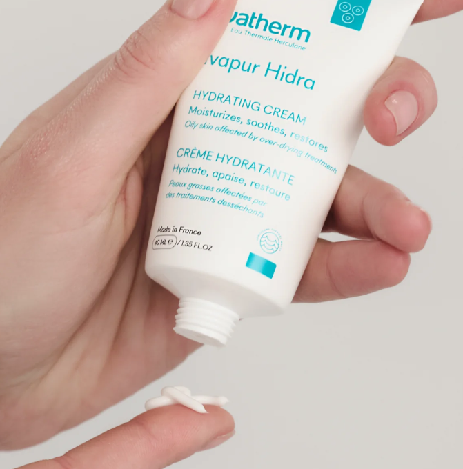 ivatherm Ivapur Hidra Hydrating Cream For Oily Skin Affected by Over Drying Treatments - 40ml | ايفاثيرم كريم إيفابور هايدرا مرطب للبشرة الدهنية و الحساسة - 40 مل