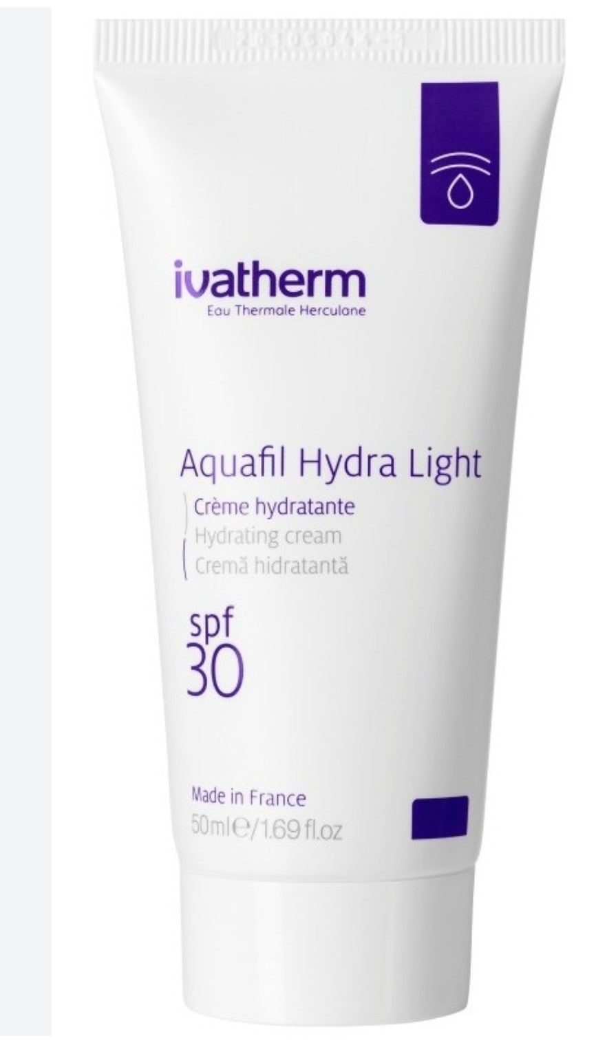كريم Ivatherm Aquafil Hydra Light المرطب للوجه المزود بعامل حماية من الشمس SPF 30.