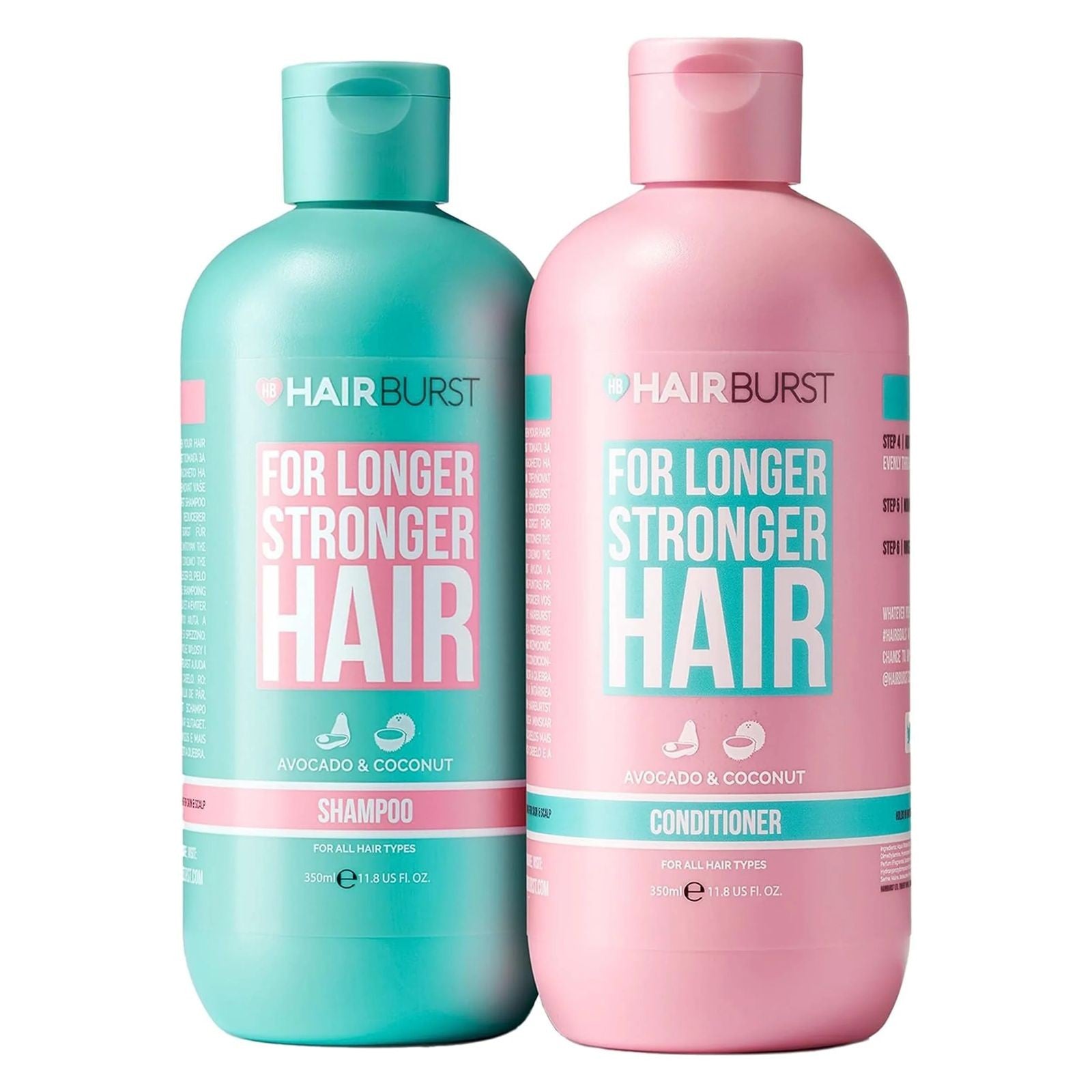 HAIR BURST Shampoo & Conditioner for Longer Stronger Hair هيربرست مجموعة تقوية ونمو الشعر شامبو وبلسم