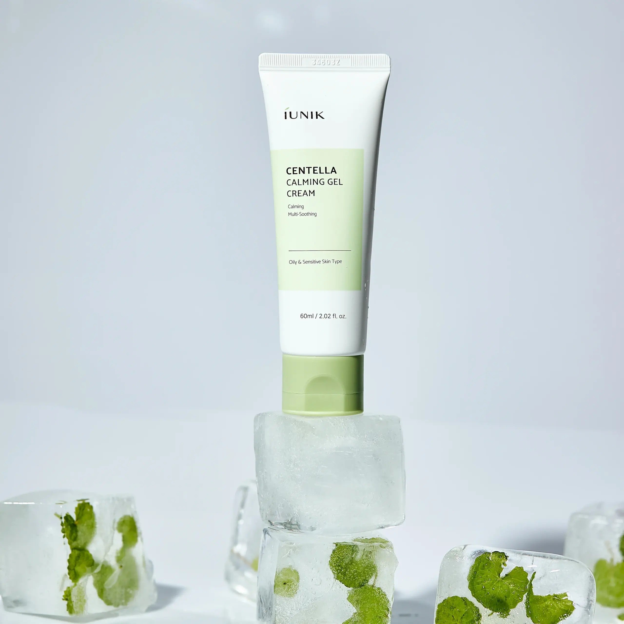 IUNIK Centella Calming Gel Cream 60ml اي يونيك كريم جل مرطب ومهدئ بخلاصة السنتيلا مناسب للبشرة الحساسة