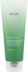 غسول رغوي للتنظيف العميق للمسام من ماركة Anua الكورية (Anua Heartleaf Quercetinol™ Pore Deep Cleansing Foam)،
