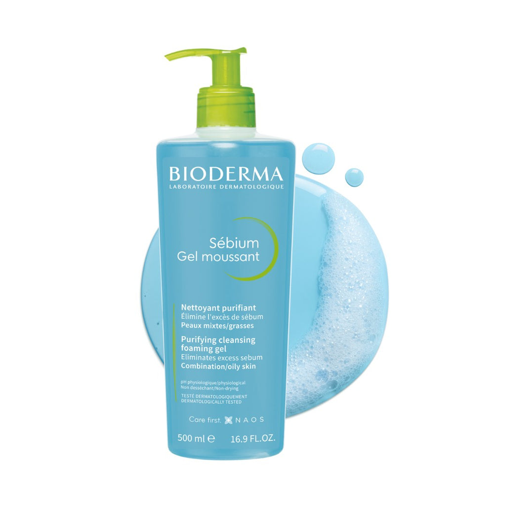 BIODERMA Sebium Gel Moussant Special Offer 500ml | بايوديرما عرض خاص غسول للبشرة الدهنية  x 500 مل
