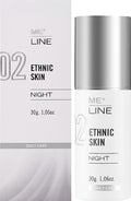 كريم Me Line 02 Ethnic Skin Night، وهو علاج ليلي مصمم خصيصاً للتخلص من التصبغات والبقع الداكنة للبشرة السمراء أو الداكنة