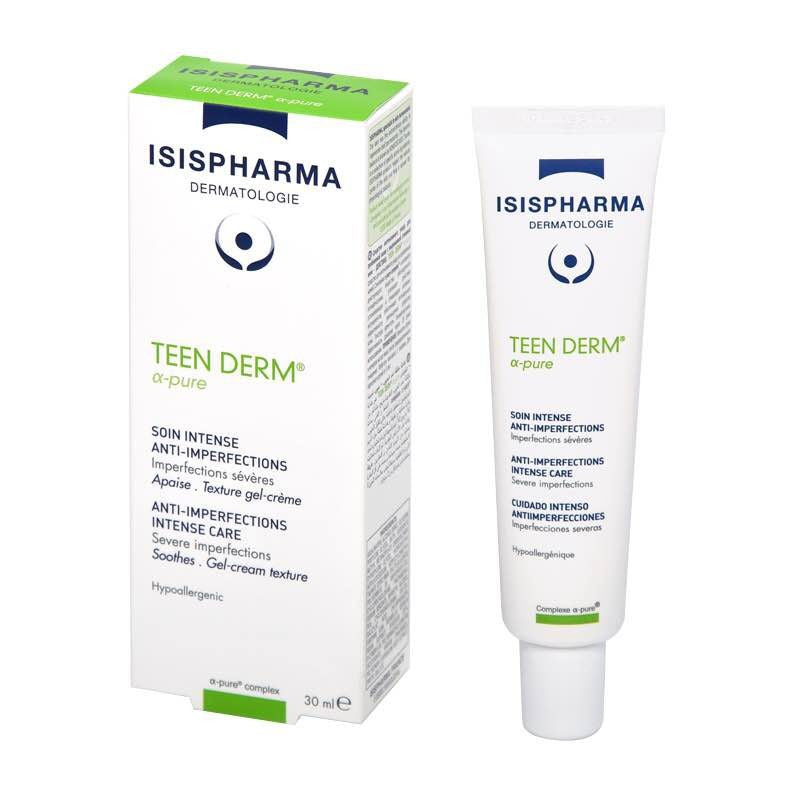 ISISPHARMA TEEN DERMA-PURE ANTI-IMPERFECTIONS CARE 30ml أسيس فارما كريم مضاد للحبوب للبشرة الدهنية والمختلطة