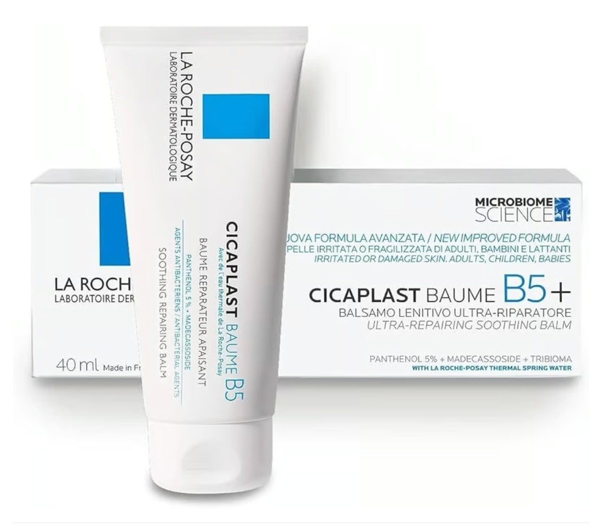 بلسم مرطب وملطف سيكابلاست بوم B5+ من لاروش بوزيه 40مل La Roche PosayCICAPLAST BAUME B5 40ML