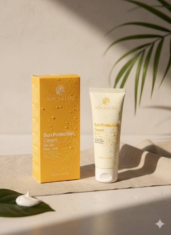 المنتج هو كريم واقي الشمس من نوفالايف (Nouvelife Sun Protection Cream).