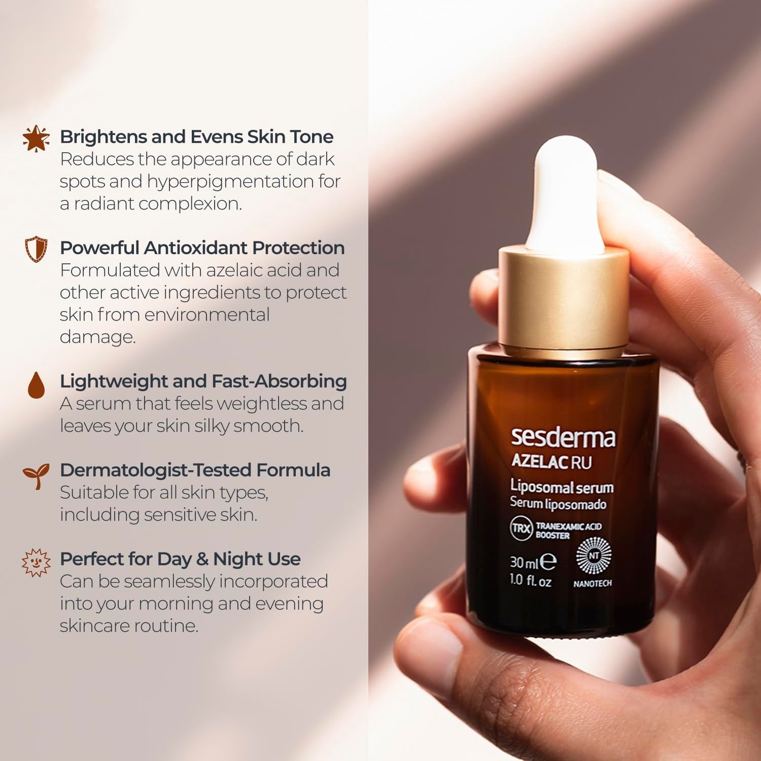 Sesderma Azelac RU Serum liposomal - 30ml | سيسديرما ازيليك اسيد سيروم ليبوسوميد - 30 مل