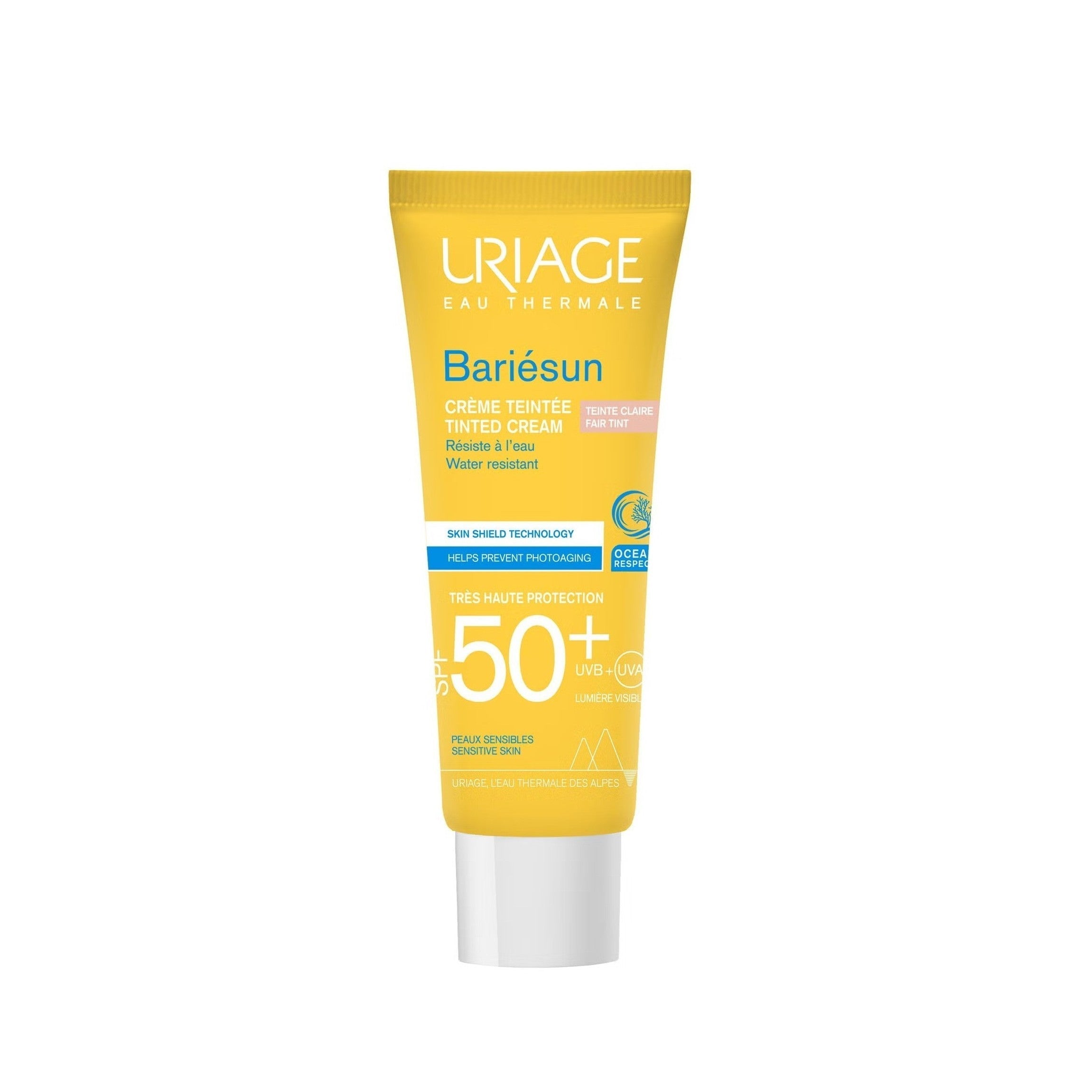 URIAGE BARIESUN Tinted Cream SPF50+ Fair Tint 50ml يورياج واقي شمس ملون يرطب ويعزز اشراقة البشرة