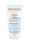 DERMEDIC Sunbrella Ultra-light fluid SPF 50+oily&combination skin - 40ml | ديرمديك واقي شمسي خفيف القوام للبشرة الدهنية و المختلطة spf50 - 40 مل