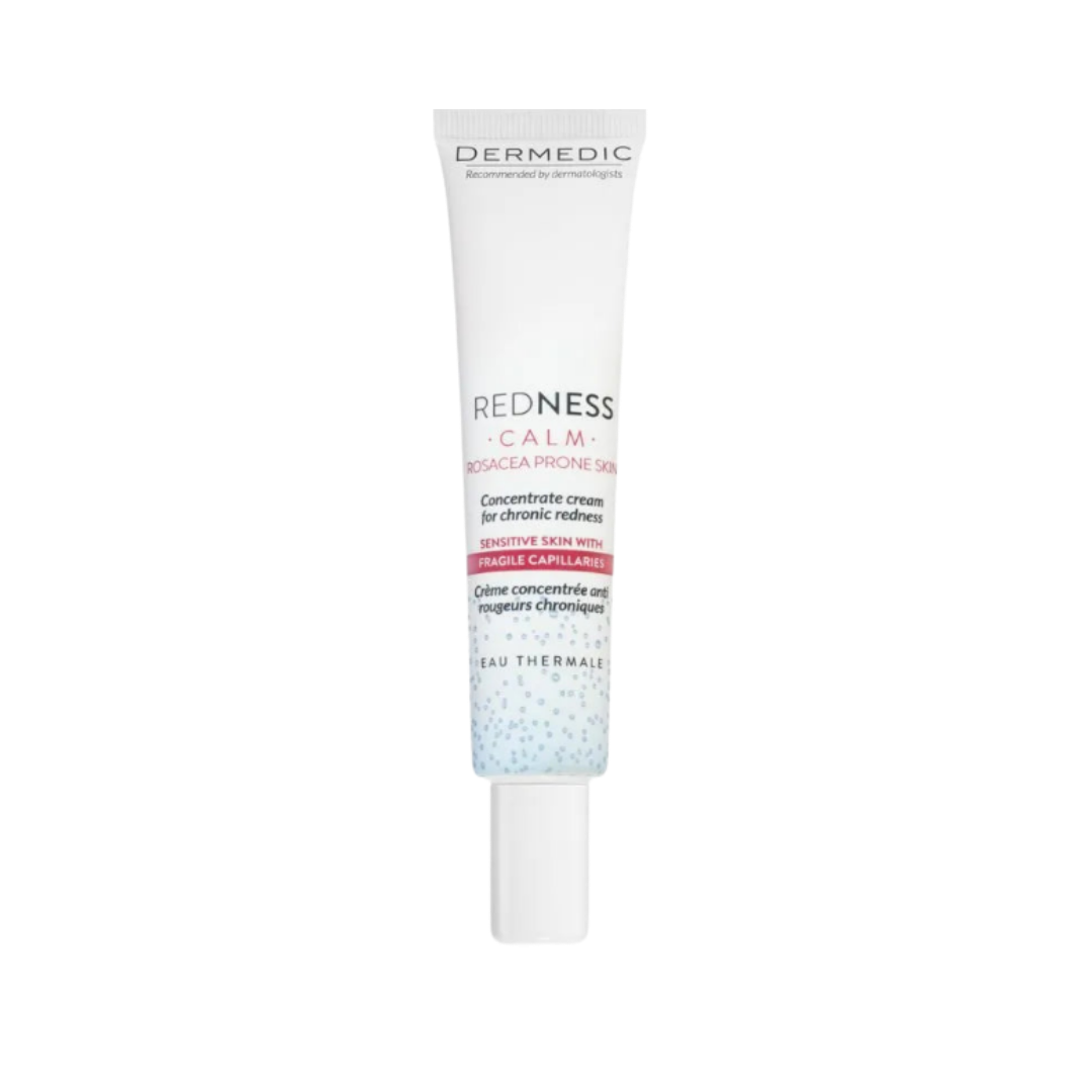 Dermedic redness Concentrate Cream For Chronic Redness - 40ml | ديرمديك كريم ليلي للبشرة المعرضة للوردية - 40 مل