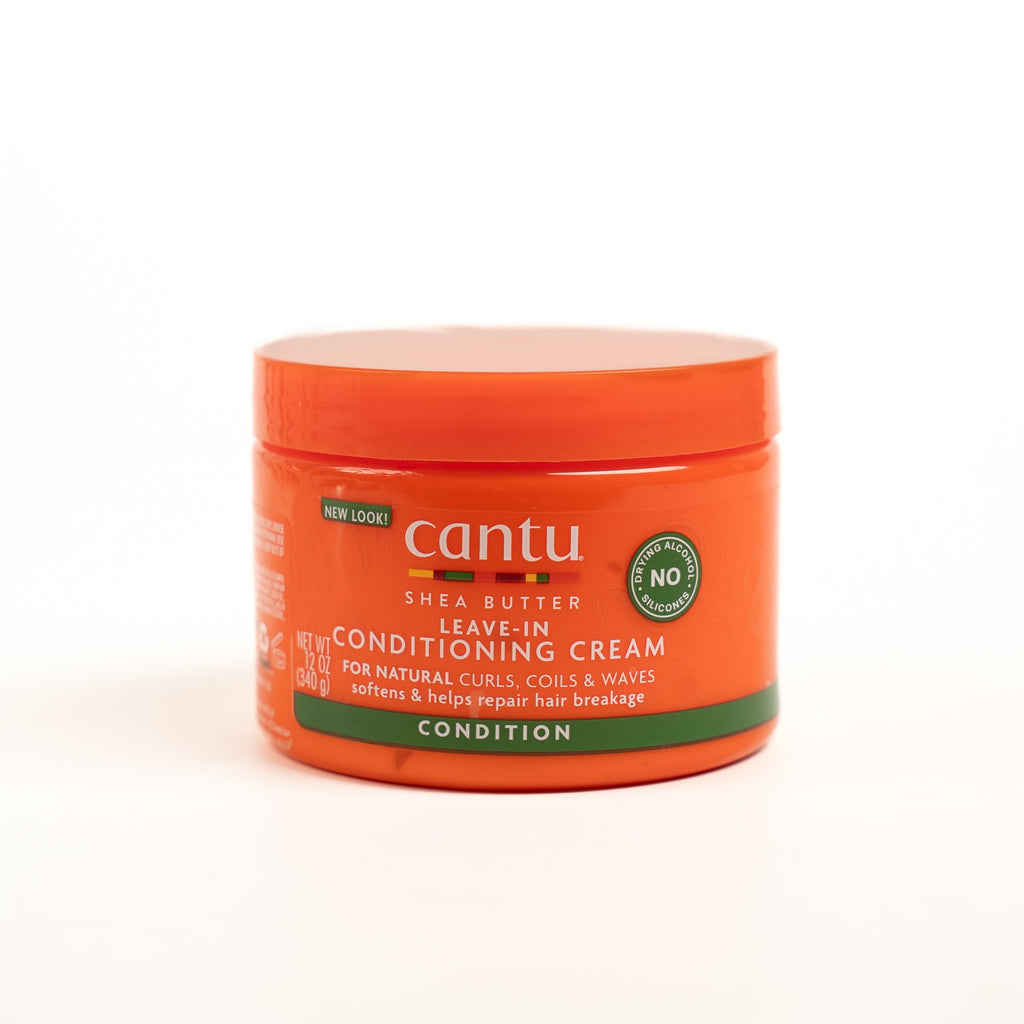 Cantu Shea Butter Natural Hair Repair Leave-In Conditioning Cream - 340g | كانتو كريم ليف ان مرطب للشعر الكيرلي والجاف بزبدة الشيا - 340 غرام