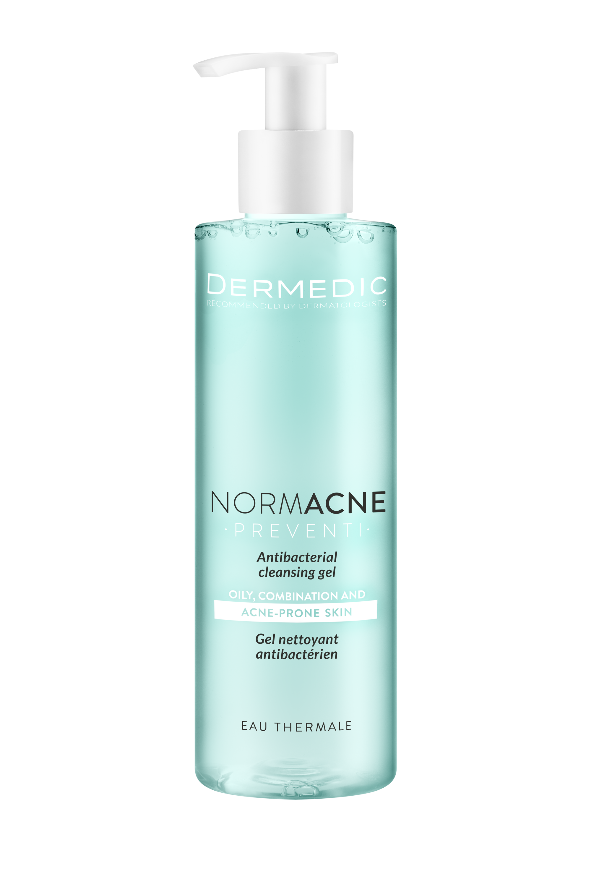 DERMEDIC Normacne Antibacterial cleansing gel - 200ml | ديرمديك غسول جل مضاد للبكتيريا للبشرة المعرضة لحب الشباب - 200 مل