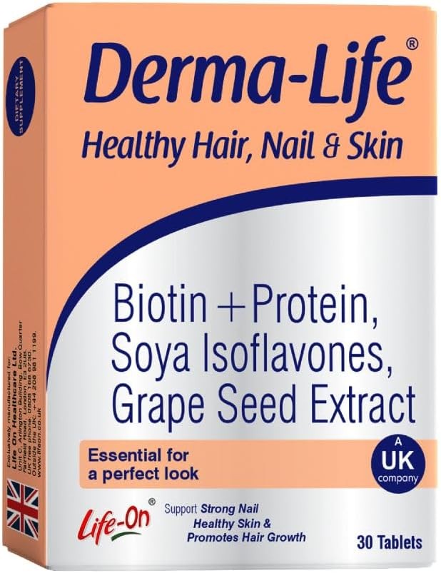 Derma-Life Healthy Hair, Nail & Skin، وهو مصمم لدعم صحة الشعر، الأظافر، والبشرة م