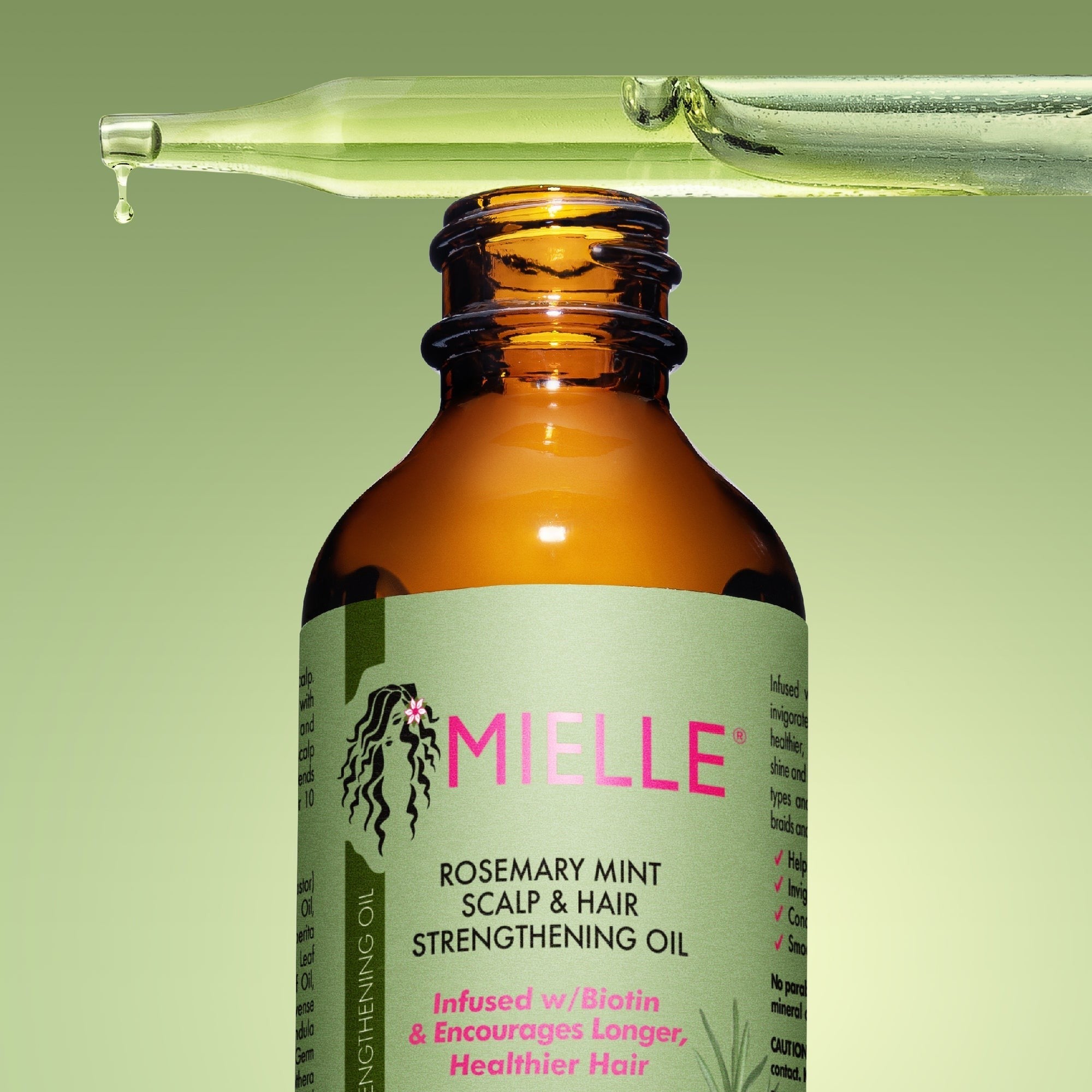 Mielle Rosemary Mint Scalp & Hair Strengthening Oil - 59ml | زيت الروزميري المقوي لفروة الرأس و الشعر - 59 مل