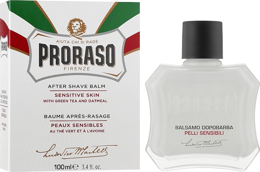 بلسم بروراسو (Proraso) لبعد الحلاقة، المخصص خصيصاً لذوي البشرة الحساسة.