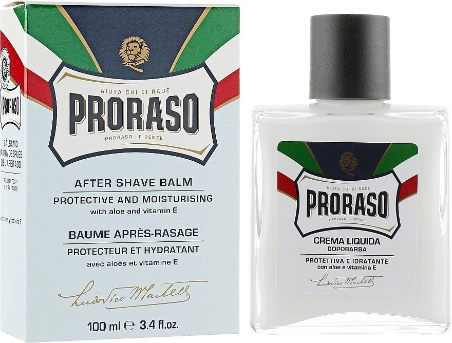 بلسم ما بعد الحلاقة بروراسو (Proraso) من الخط الأزرق الوقائي،