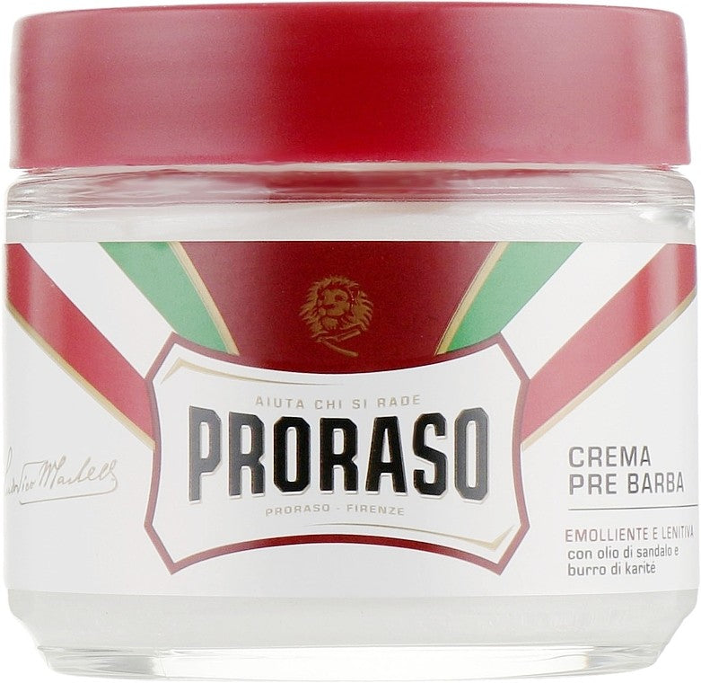 كريم ما قبل الحلاقة (Pre-Shave Cream) من العلامة التجارية الإيطالية الشهيرة Proraso.