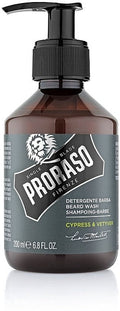 شامبو اللحية Proraso Cypress & Vetyver، وهو غسول مخصص لتنظيف وتنعيم شعر الوجه من العلامة التجارية الإيطالية الشهيرة "
