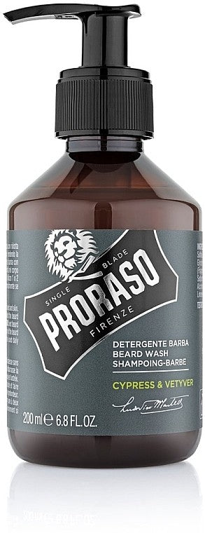 شامبو اللحية Proraso Cypress & Vetyver، وهو غسول مخصص لتنظيف وتنعيم شعر الوجه من العلامة التجارية الإيطالية الشهيرة "