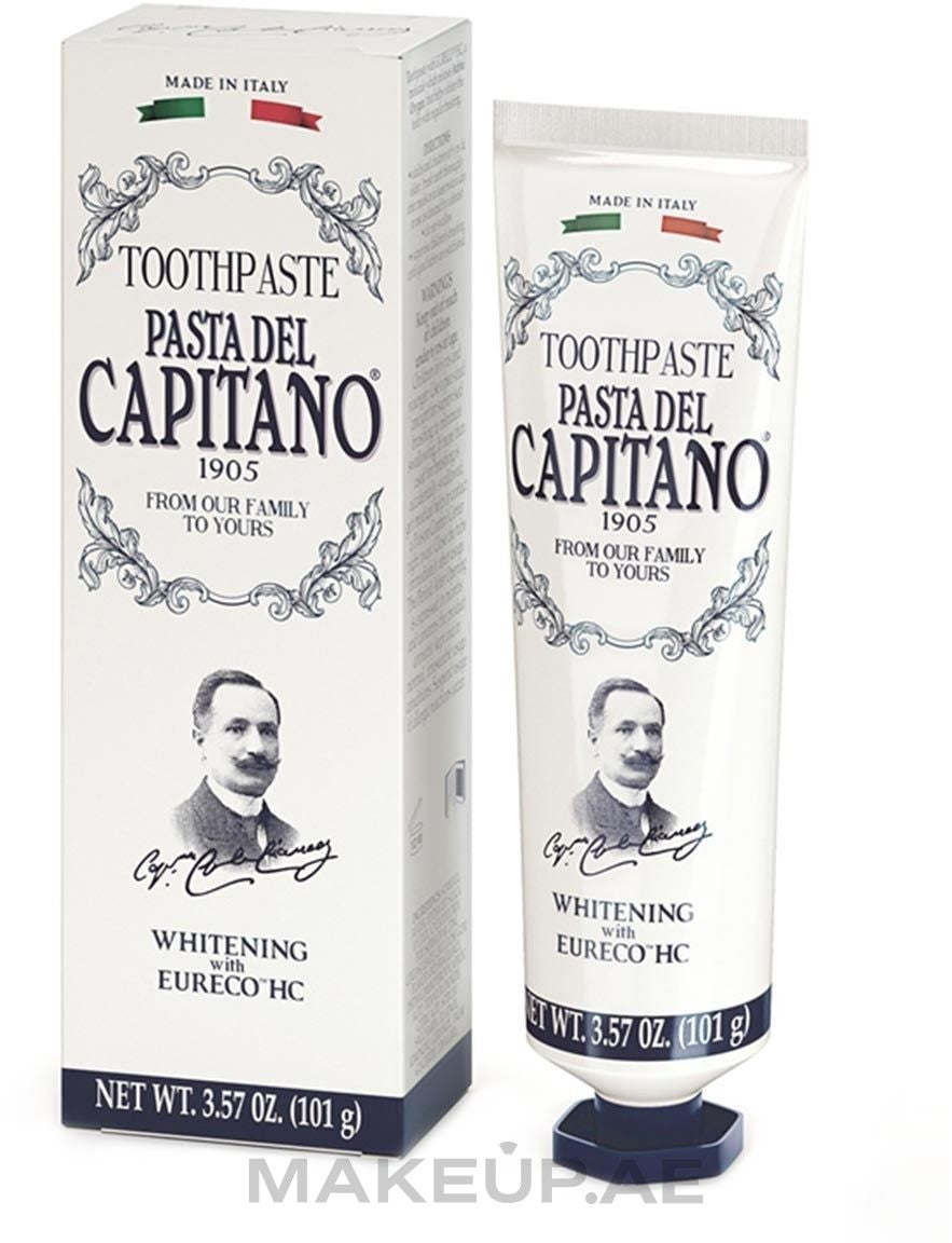 معجون أسنان مبيّض من العلامة التجارية الإيطالية العريقة باستا ديل كابيتانو 1905 (Pasta del Capitano 1905)
