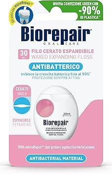 خيط الأسنان الشمعي القابل للتمدد من شركة Biorepair الإيطالية، والمصمم