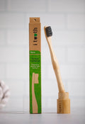 i tooth Bamboo Toothbrush black color | اي توث فرشاة الأسنان المصنوعة من الخيزران لون ابيض