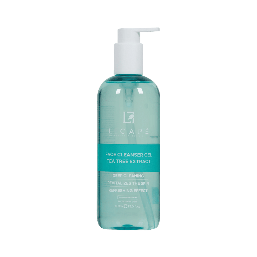 Licape Facial Cleansing Gel Tea Tree Extract - 400ml | ليكابيه جل غسول وجه بخلاصة شجرة الشاي - 400مل