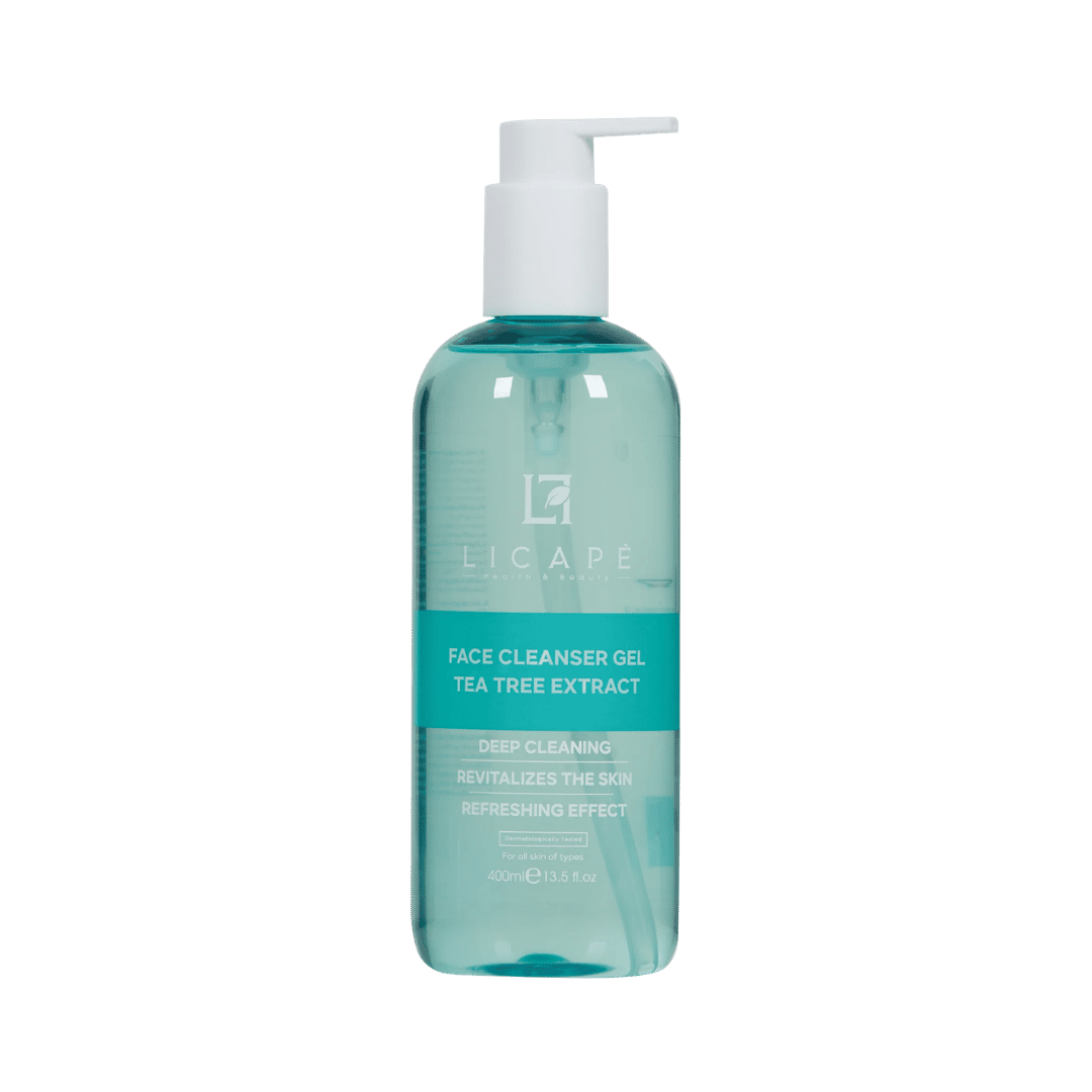 Licape Facial Cleansing Gel Tea Tree Extract - 400ml | ليكابيه جل غسول وجه بخلاصة شجرة الشاي - 400مل