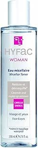 Hyfac Woman Micellar Toner (بحجم 200 مل)، وهو منتج فرنسي مبتكر يجمع بين فوائد ماء الميسيلار والتونر في خطوة واحدة