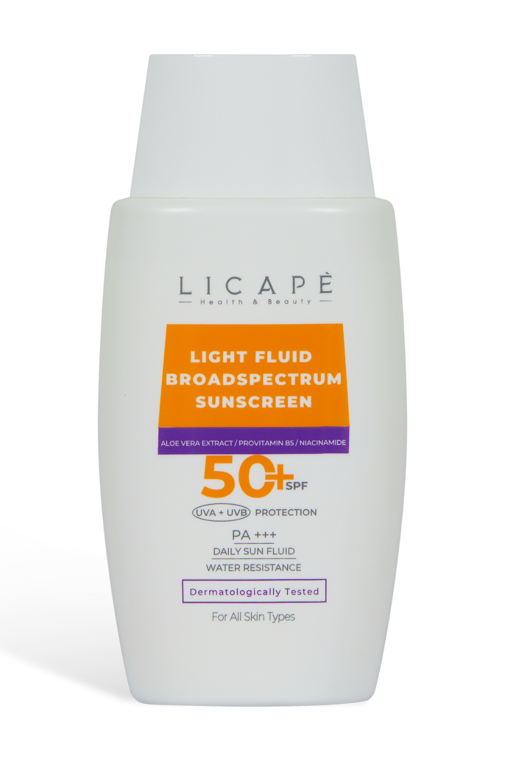 واقي الشمس السائل الخفيف واسع الطيف (Light Fluid Broadspectrum Sunscreen) من ماركة Licape.