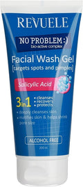 غسول الوجه Revuele No Problem Facial Wash Gel (3 in 1) بحجم 200 مل.