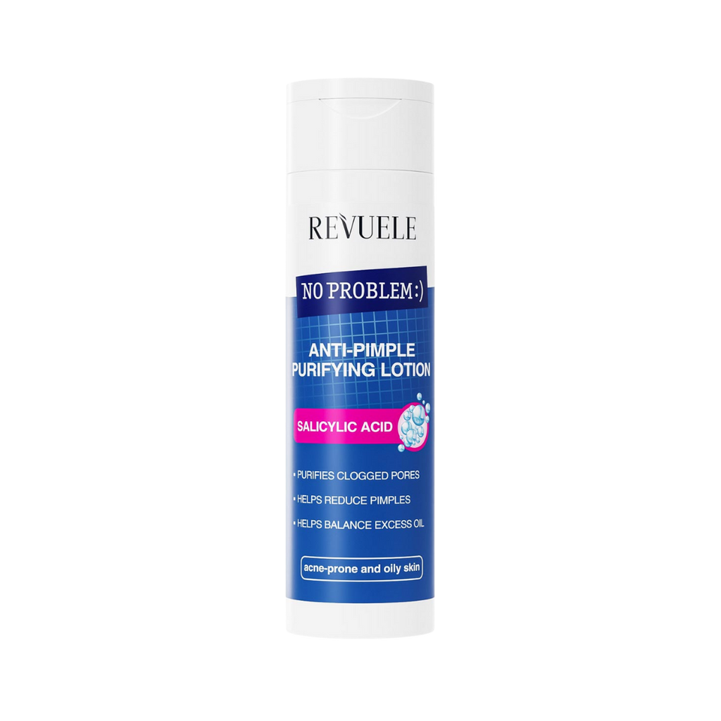 Revuele Anti-Pimple Purifying Lotion Salicylic Acid - 200ml | ريفويل تونر منقي لعلاج حب الشباب مع نسبة ترطيب بالساليسيليك اسيد - 200 مل