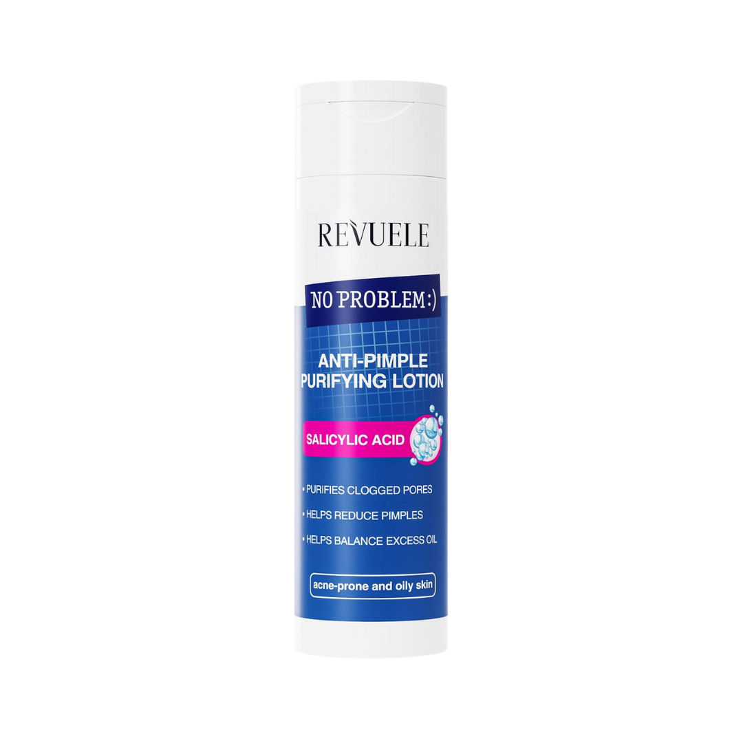 Revuele Anti-Pimple Purifying Lotion Salicylic Acid - 200ml | ريفويل تونر منقي لعلاج حب الشباب مع نسبة ترطيب بالساليسيليك اسيد - 200 مل