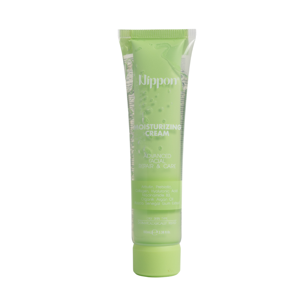 Nippon Moisturizing Cream Advanced Facial & Care Collagen Hyaluronic Acid Niacinamide B3 - 100ml | نيبون كريم ترطيب متقدم للعناية وإصلاح البشرة بالكولاجين وحمض الهيالورونيك ونياسيناميد – 100 مل