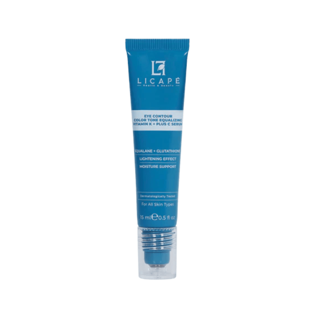 Licape Eye Contour Color Tone Equalizing Vitamin K + C Serum - 15ml | ليكابي سيروم العين فيتامين سي وكي - 15مل