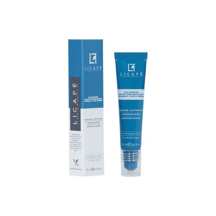 Licape Eye Contour Color Tone Equalizing Vitamin K + C Serum - 15ml | ليكابي سيروم العين فيتامين سي وكي - 15مل
