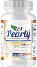 Pearly Caps ٦٠ Capsules ١٥٠٠ mg Glutathione Supplement for Men and Women | كبسول بيرلي ١٥٠٠ ملغم كلوتاثيون للنساء والرجال ٦٠ كبسوله
