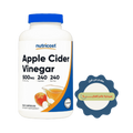 Nutricost Apple Cider Vinegar 500 mg - 240 Capsules | نيوتريكوست مكمل غذائي يحتوي على خل التفاح الطبيعي 500 ملغ - 240 كبسولة