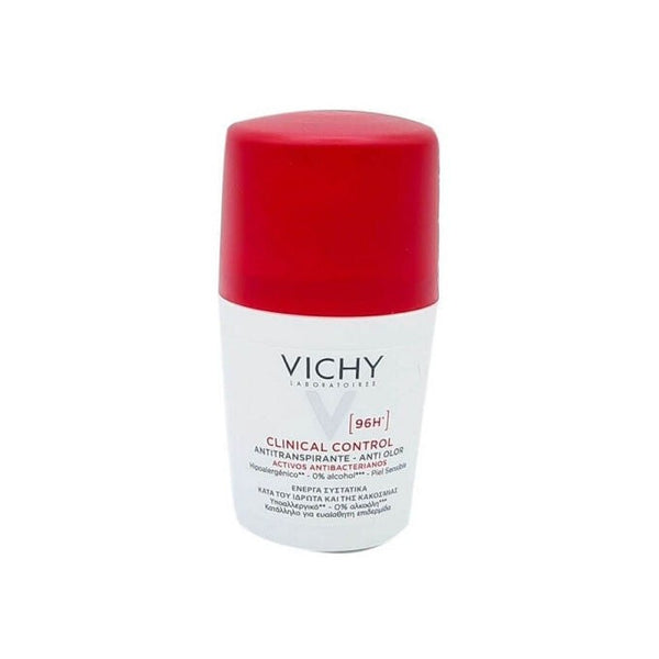 VICHY Clinical Control 96H Roll-On Deodorant - 50ml | فيشي مزيل تعرق 96رساعة رول اون - 50 مل